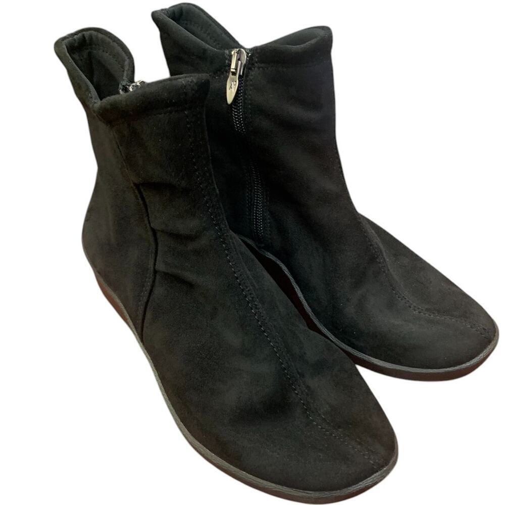 ARCOPEDICO L19 Lytech Black Vegan Leather Comfort Ankle Boots | Size 36 Women's